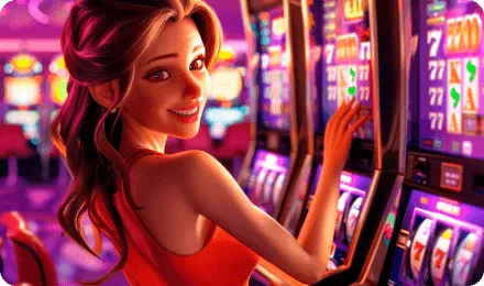 beautiful girl in casino